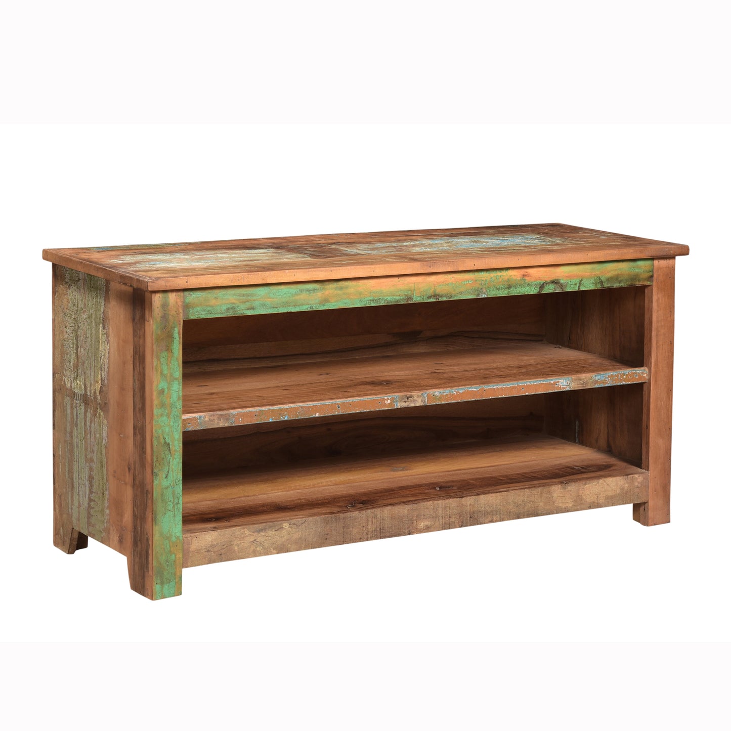 Regal >Stripe< aus Altholz TV-Board - 120cm breit