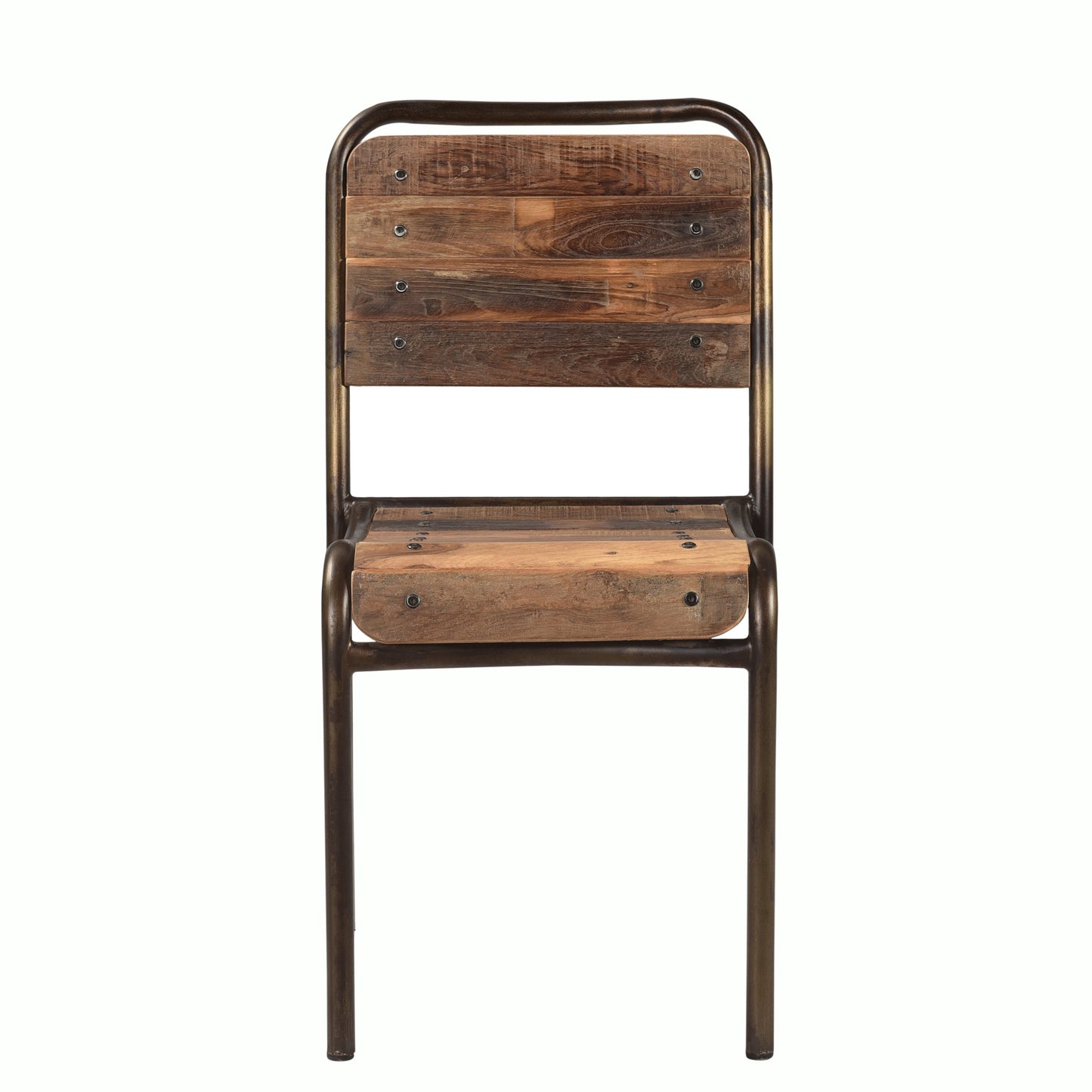 Esszimmerstuhl >Paris< aus Altholz mit Metall