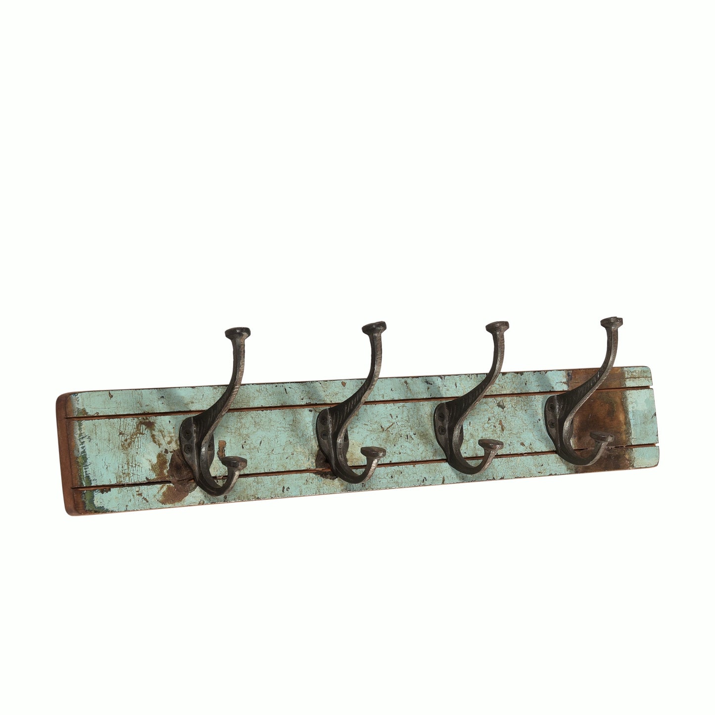 Garderobe >Stripe< aus Altholz - 4 Haken