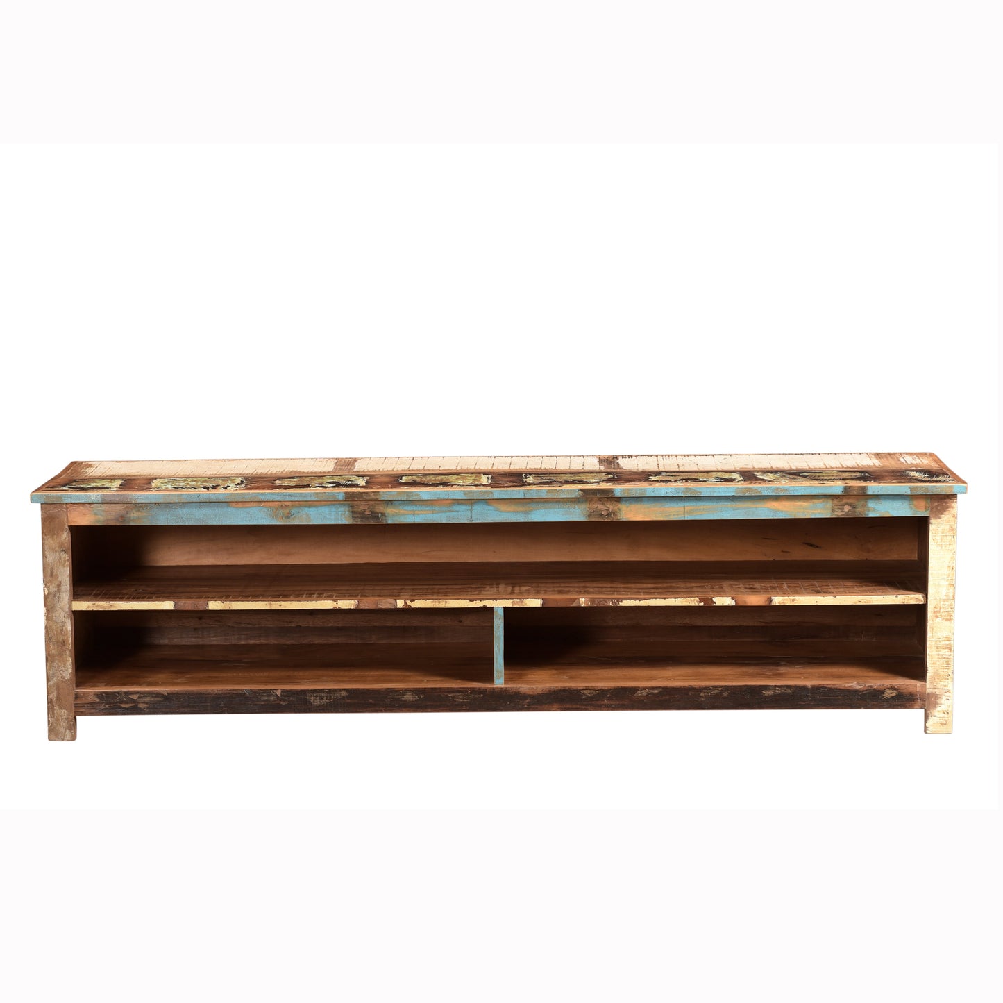 Regal >Stripe< aus Altholz TV-Board - 180cm breit