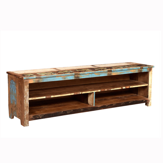 Regal >Stripe< aus Altholz TV-Board - 180cm breit