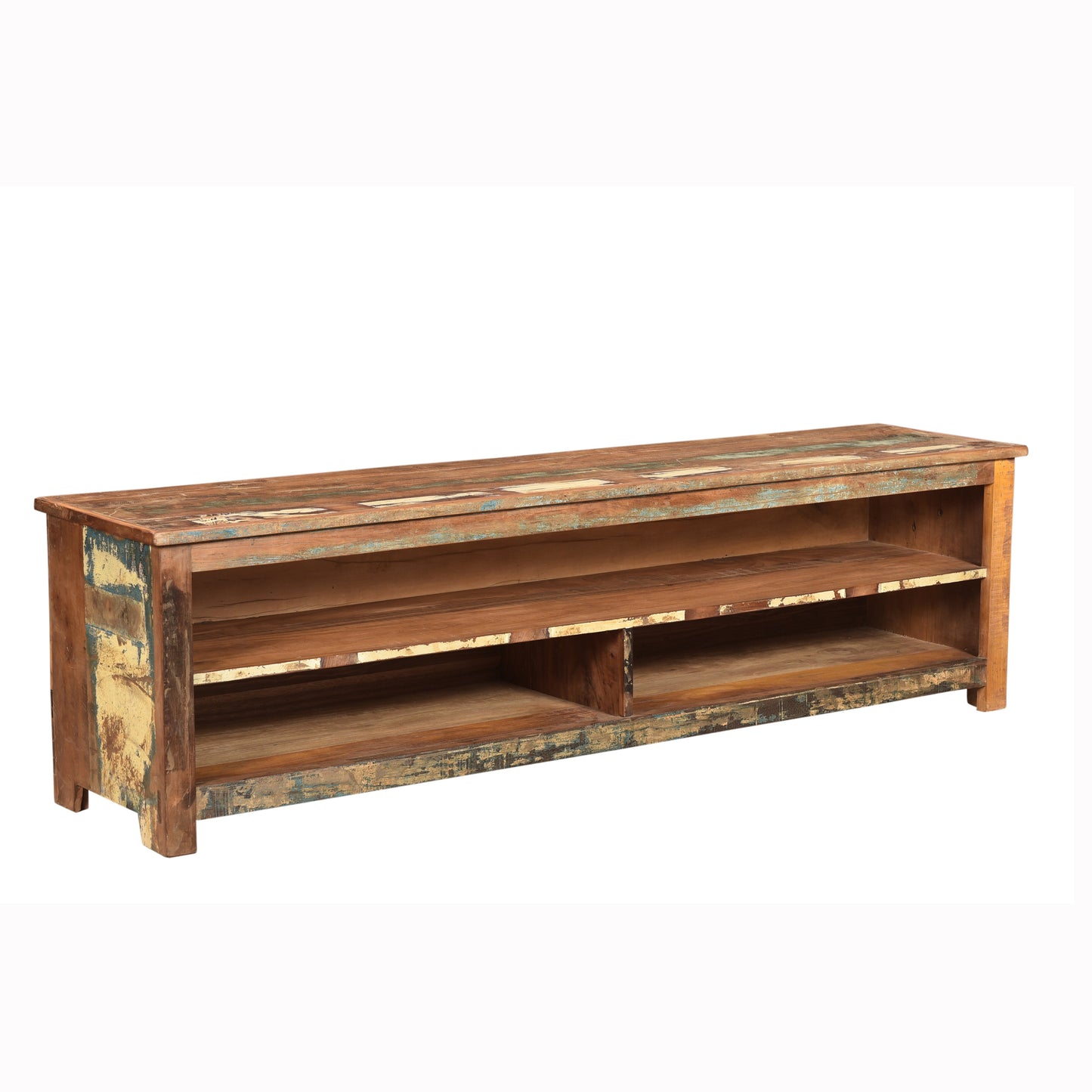 Regal >Stripe< aus Altholz TV-Board - 180cm breit