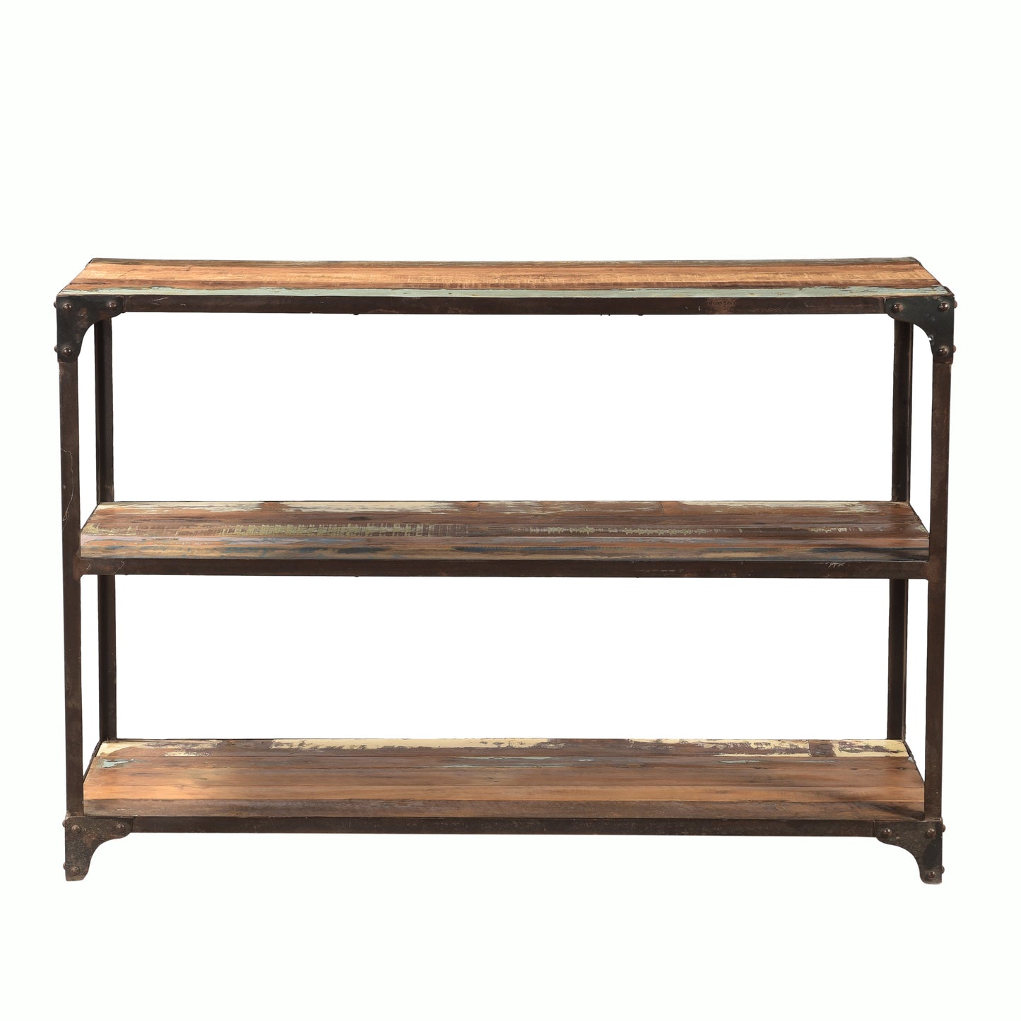 Regal >Storage< aus Altholz und Metall - 3 Regalböden