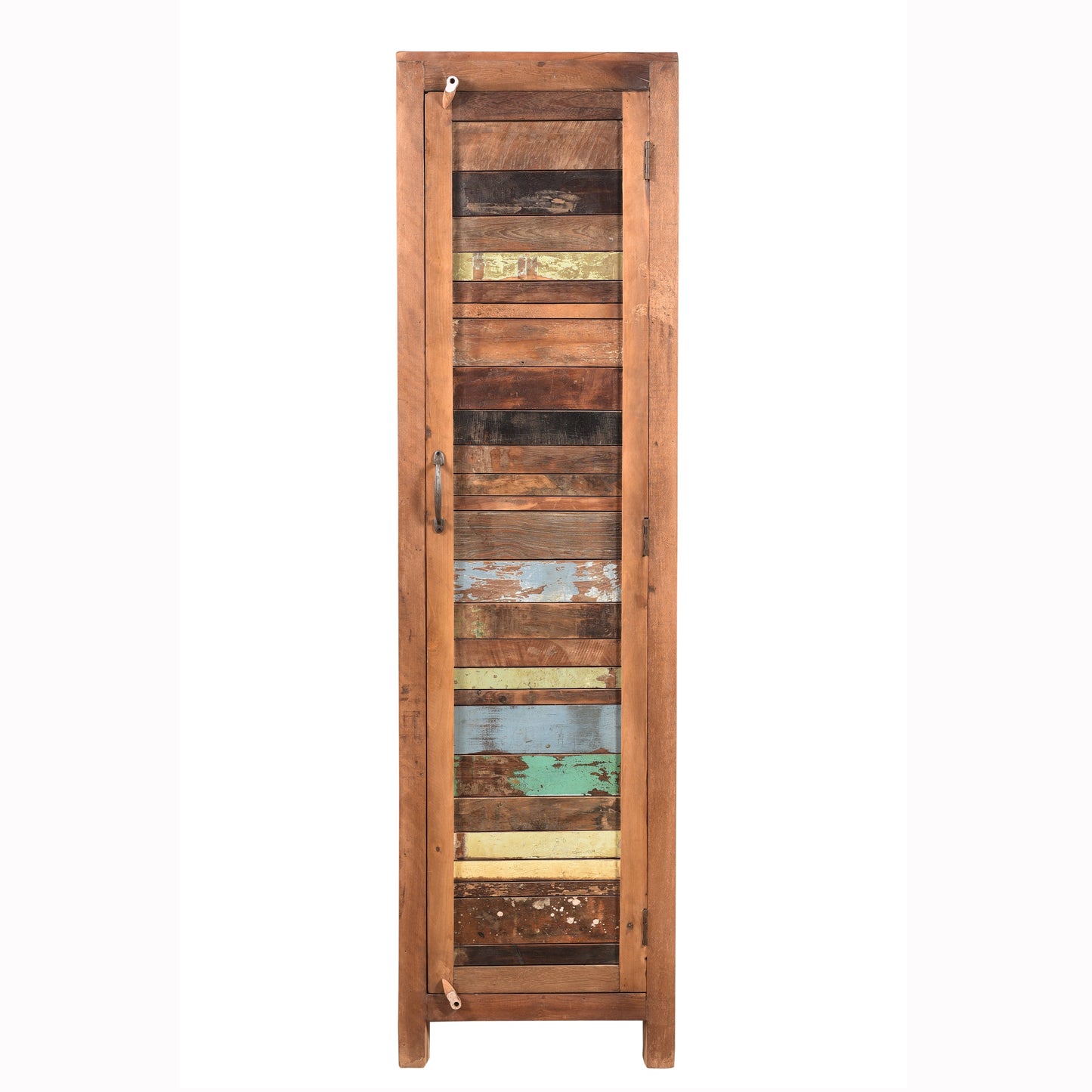 Highboard >Stripe< aus Altholz mit Tür