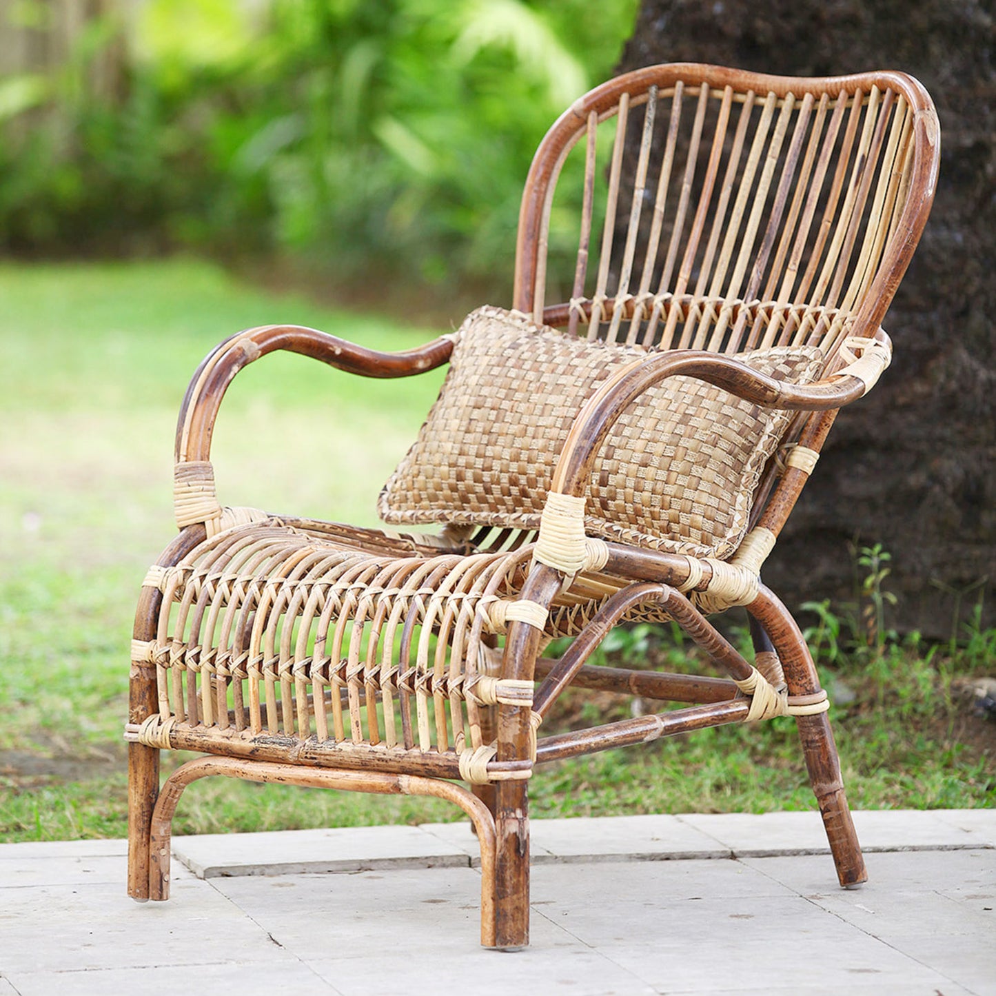 Rattansessel >Sumatra< Sessel - Natur Rattan