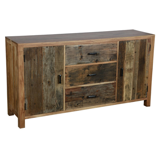 Sideboard >Medan< Akazie mit Altholz 2 Türen & 3 Schubladen