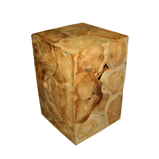 Hocker aus Teak Wurzelholz Beistelltisch Couchtisch - versch. Größen