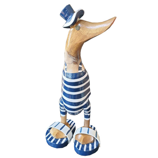 Ente >Beach< mit Badeanzug, Flip-Flops & Hut - versch. Größen