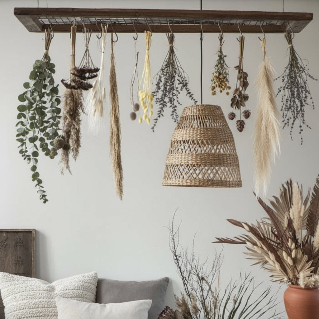 Holzrahmen mit Metallgitter