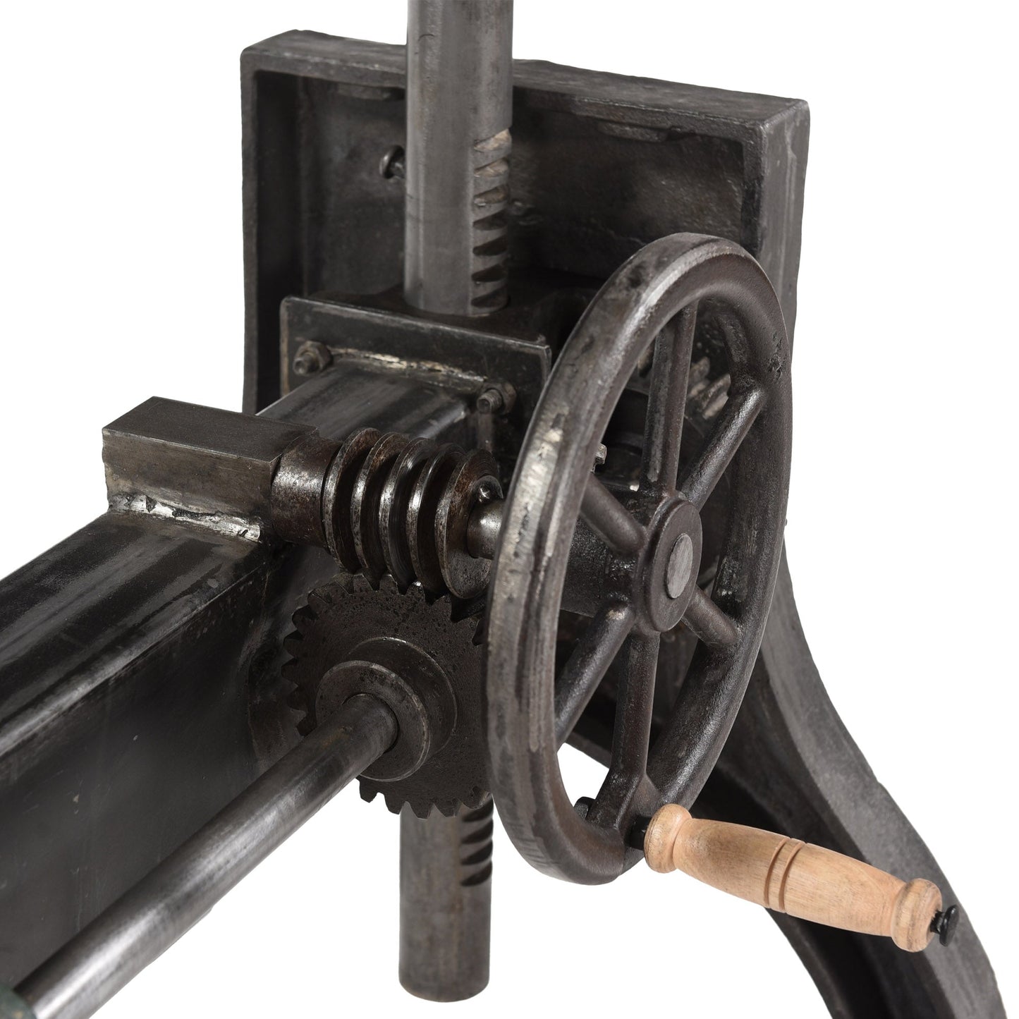 Tischgestell aus Eisenguss mit Kurbel - höhenverstellbar