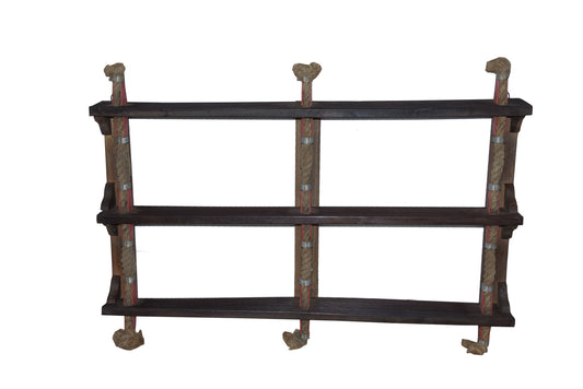 Leiter Regal original Schiffsleiter Lotsenleiter mit Seil - 6 Regalböden