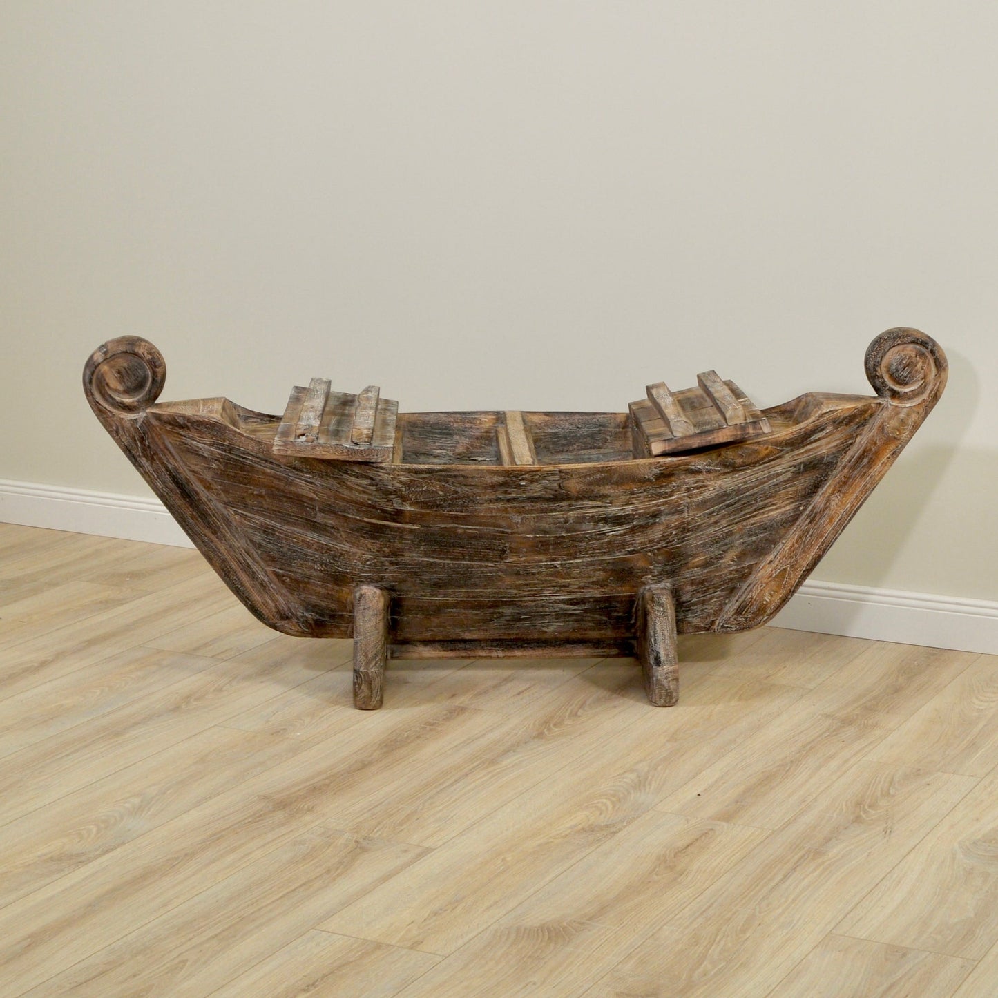 Bootsbank >Sailor< Gartenbank Boot Teakholz - versch. Größen & Farben