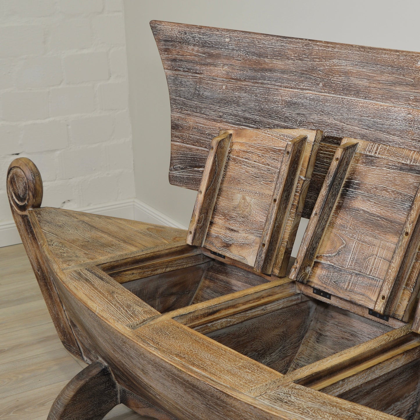 Bootsbank >Sailor< Gartenbank Boot Teakholz - versch. Größen & Farben