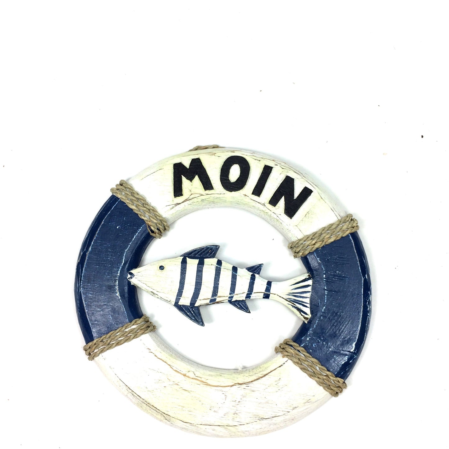 Rettungsring Blau/Weiß „Moin“