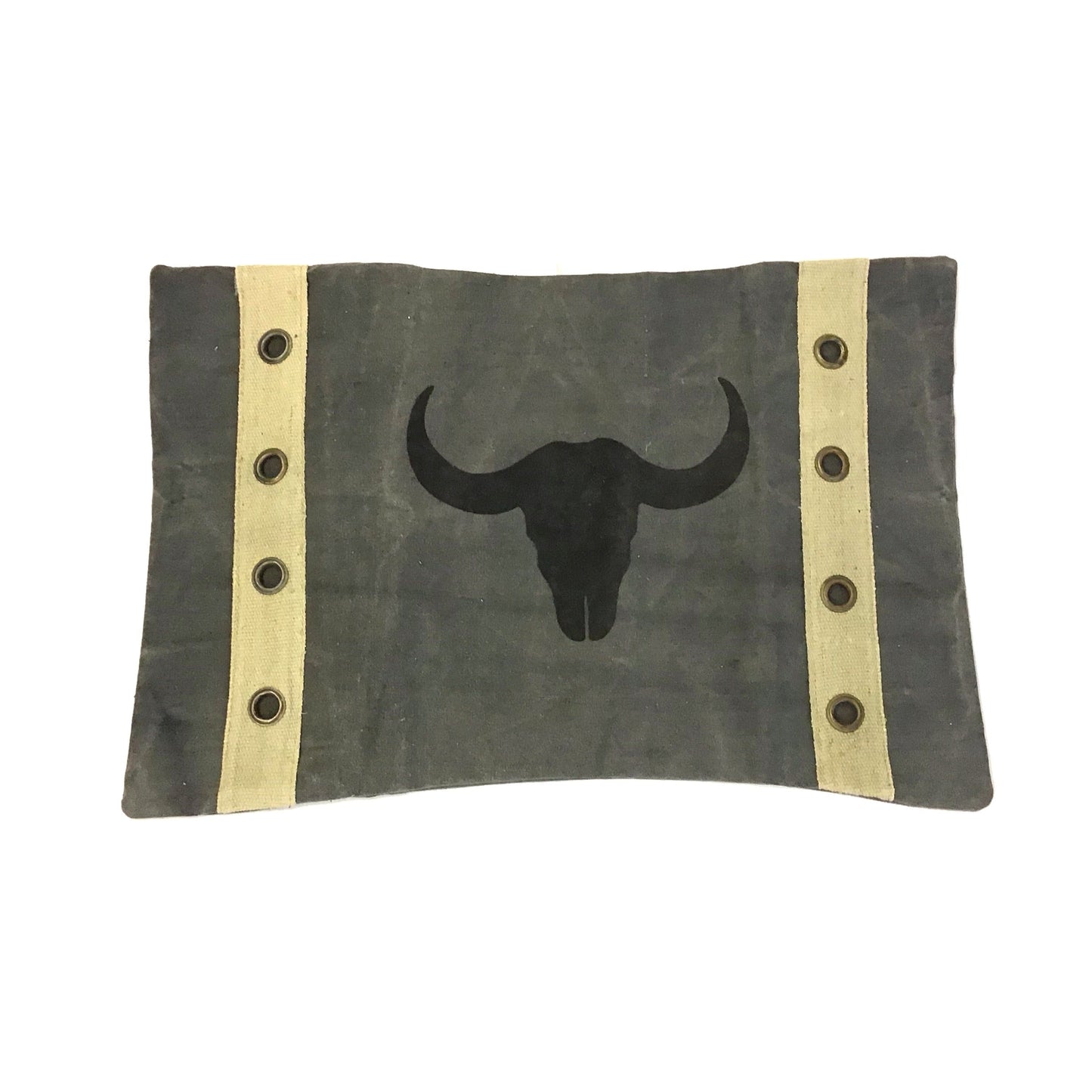 Canvas Kissen „Bullhead“ Anthrazit 40x60cm
