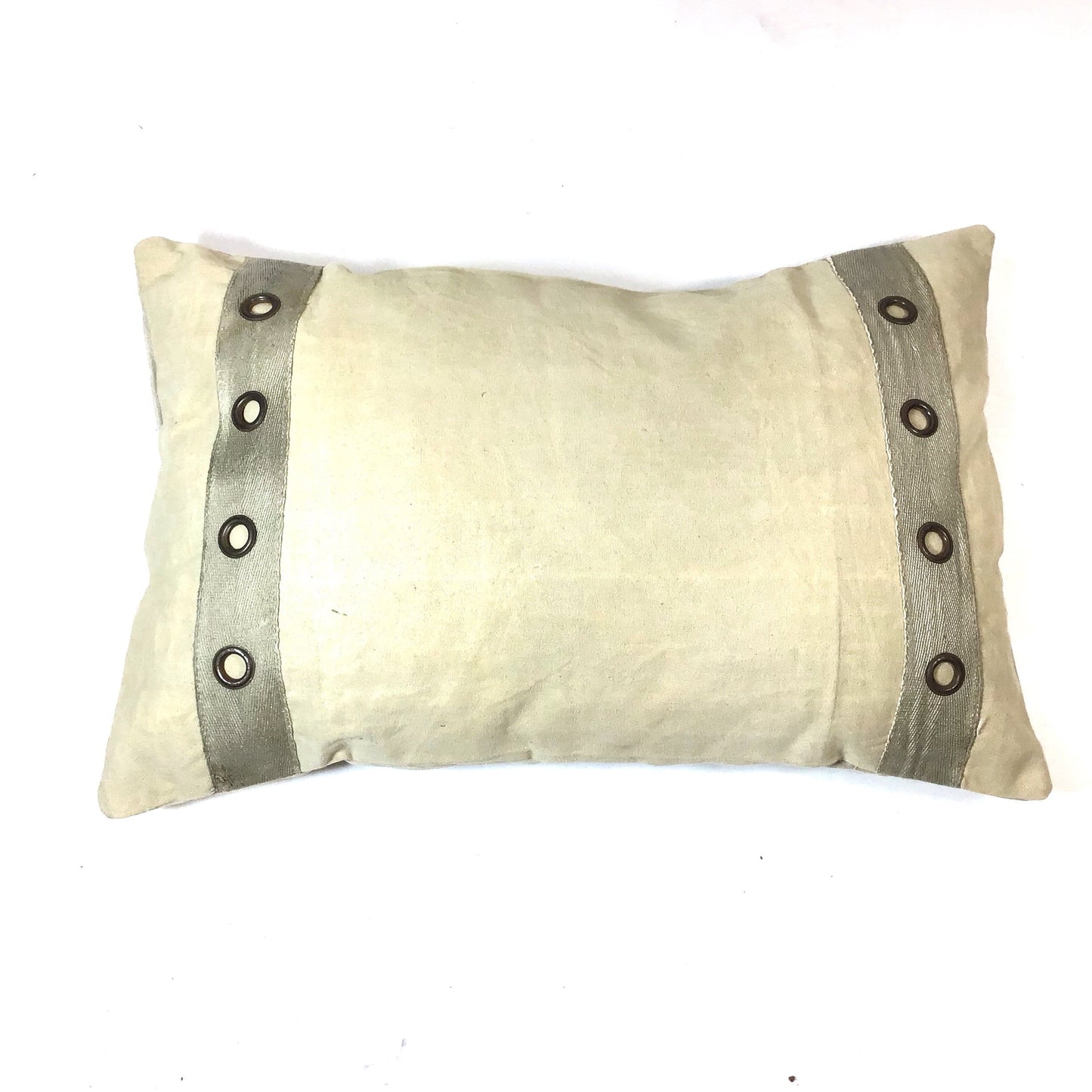 Canvas Kissen uni mit Ösen 60x40cm - versch. Farben