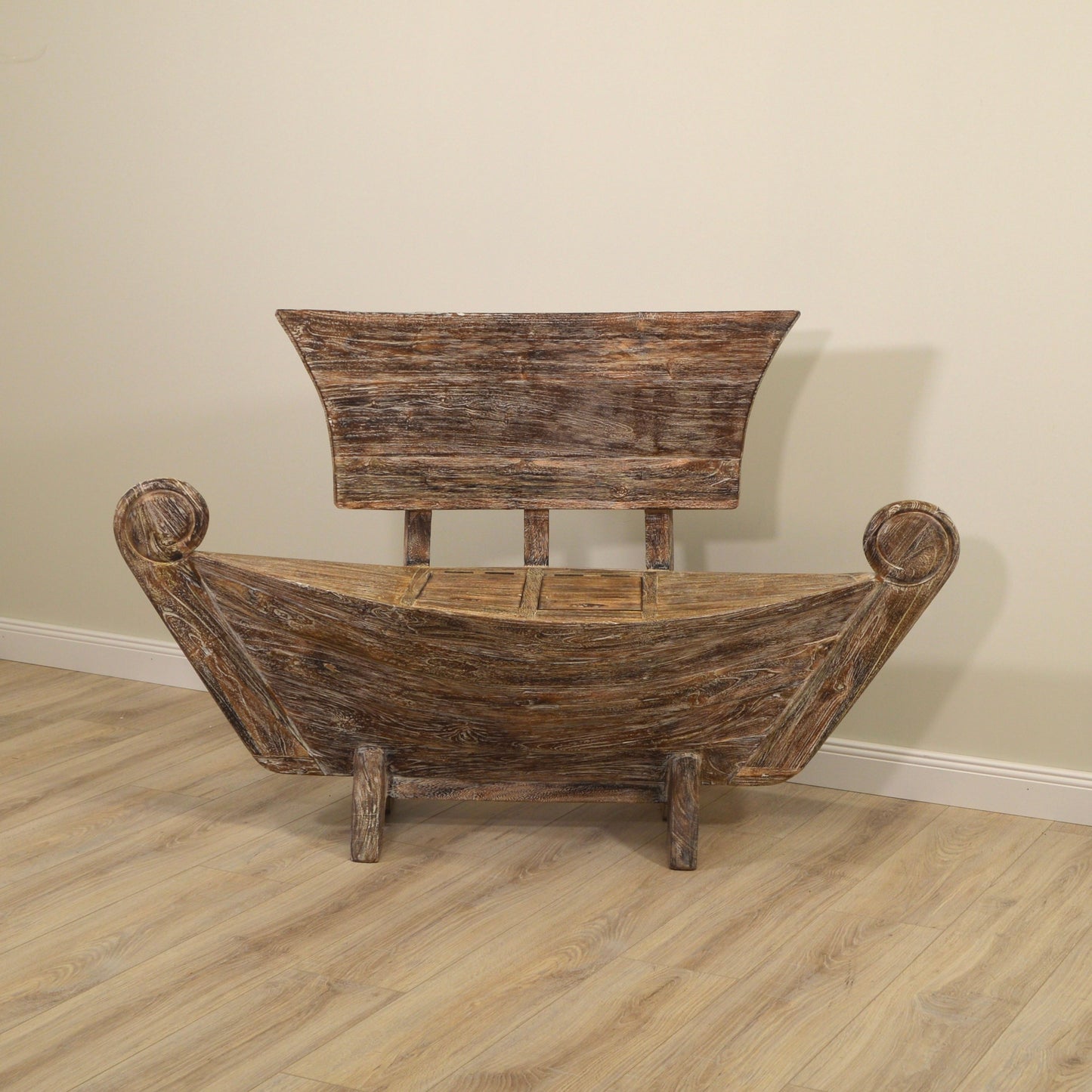 Bootsbank >Sailor< Gartenbank Boot Teakholz - versch. Größen & Farben