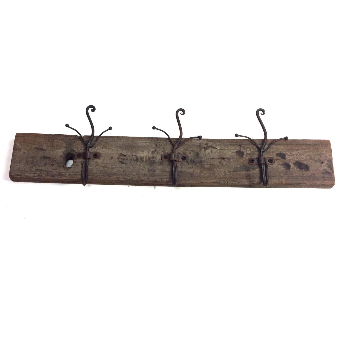 Garderobe aus Altholz mit 3 Haken - Unikate
