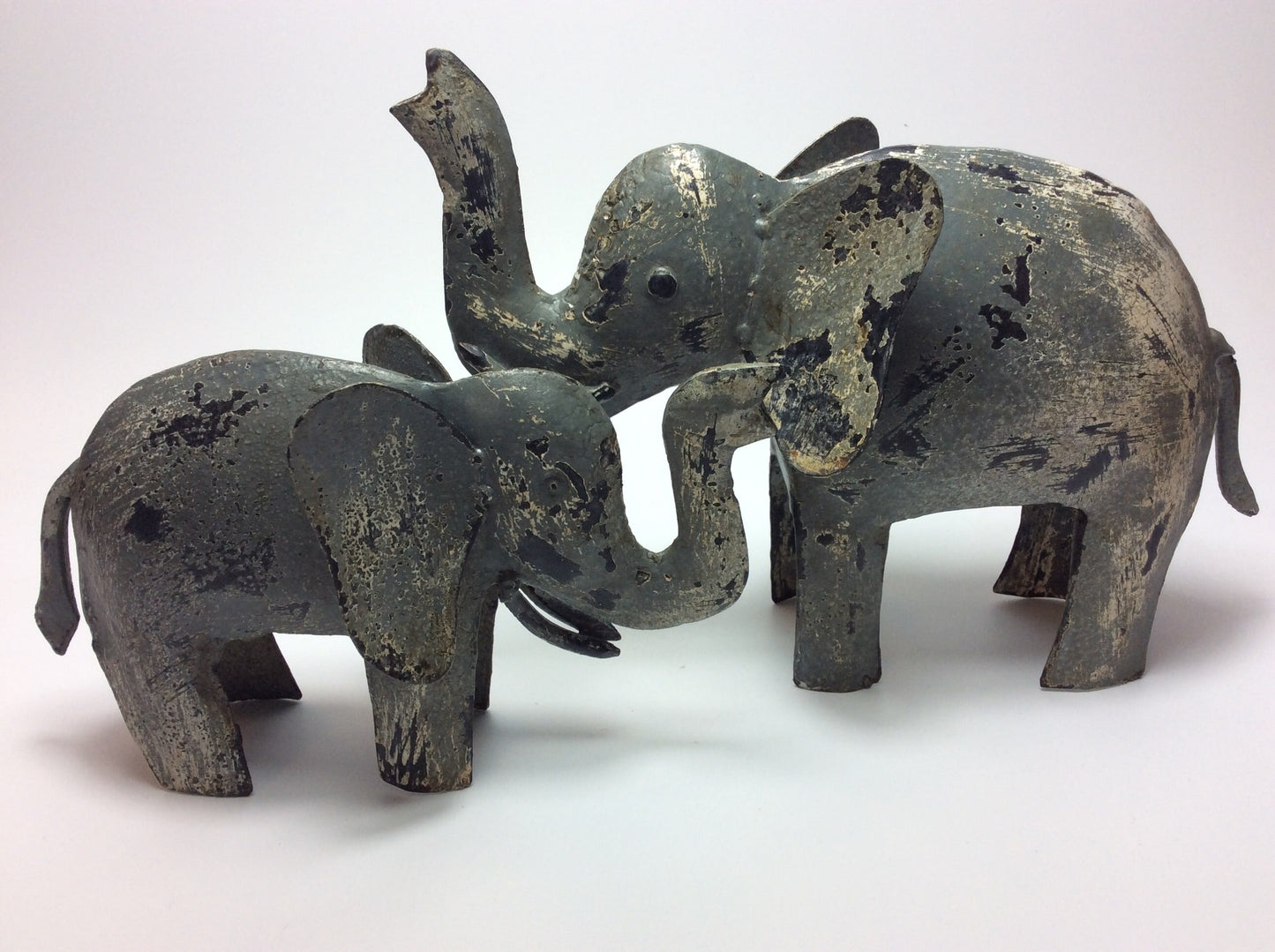 Metall Elefant klein shabby look