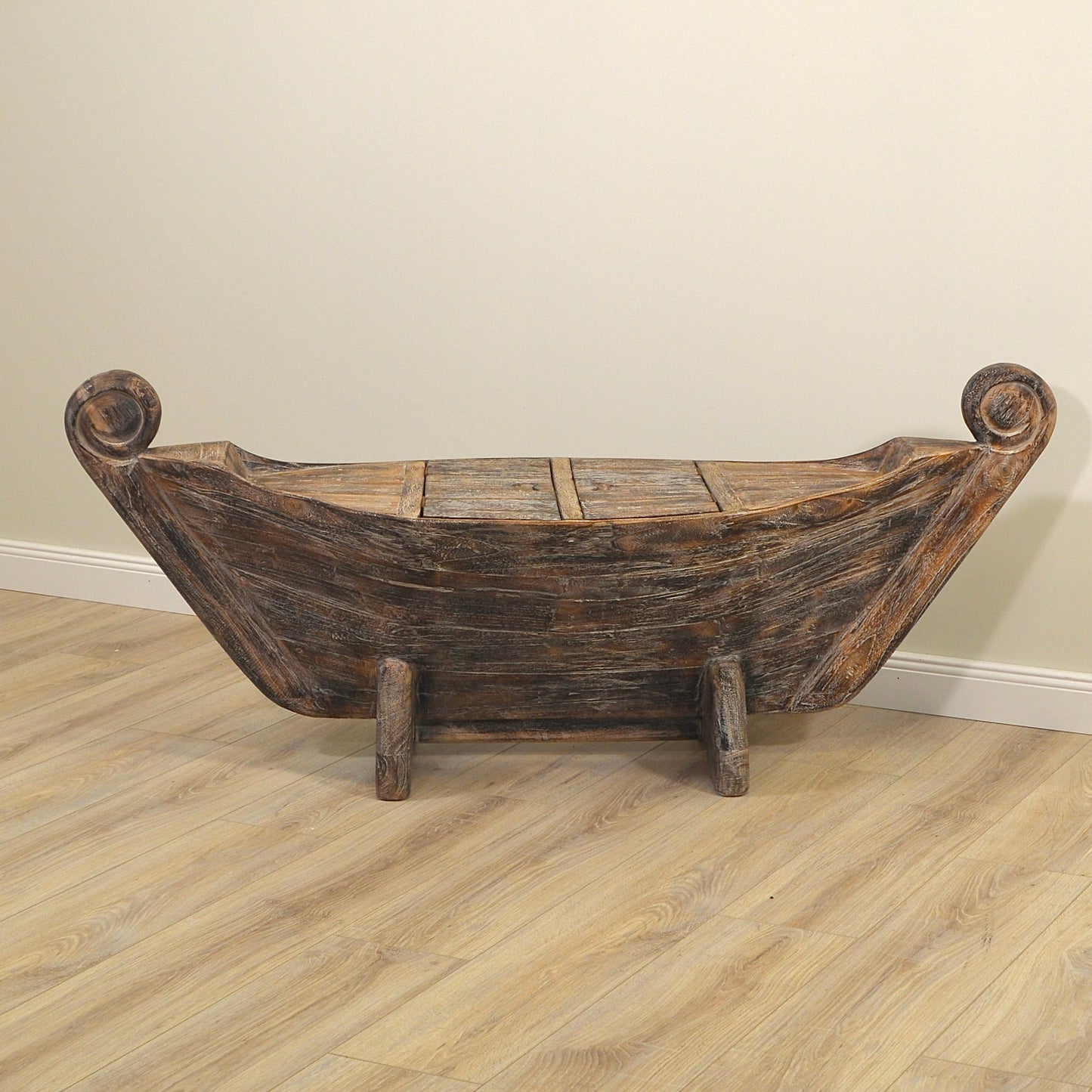 Bootsbank >Sailor< Gartenbank Boot Teakholz - versch. Größen & Farben