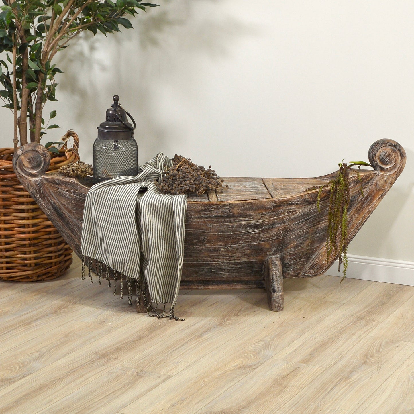 Bootsbank >Sailor< Gartenbank Boot Teakholz - versch. Größen & Farben