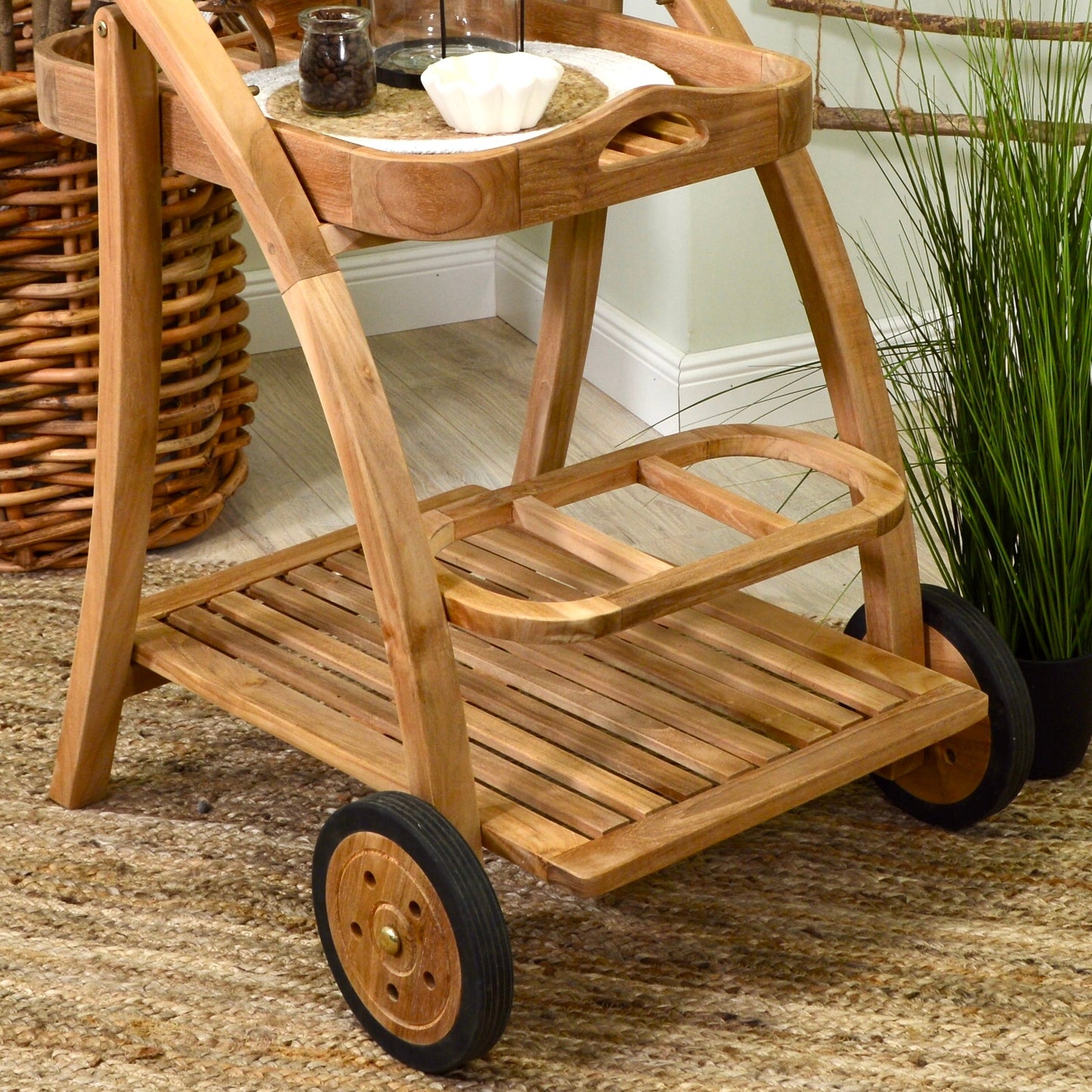 Beistellwagen >Lombok< aus Teak