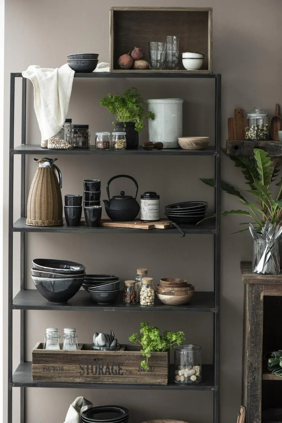 Schale groß Antique Black Dunes