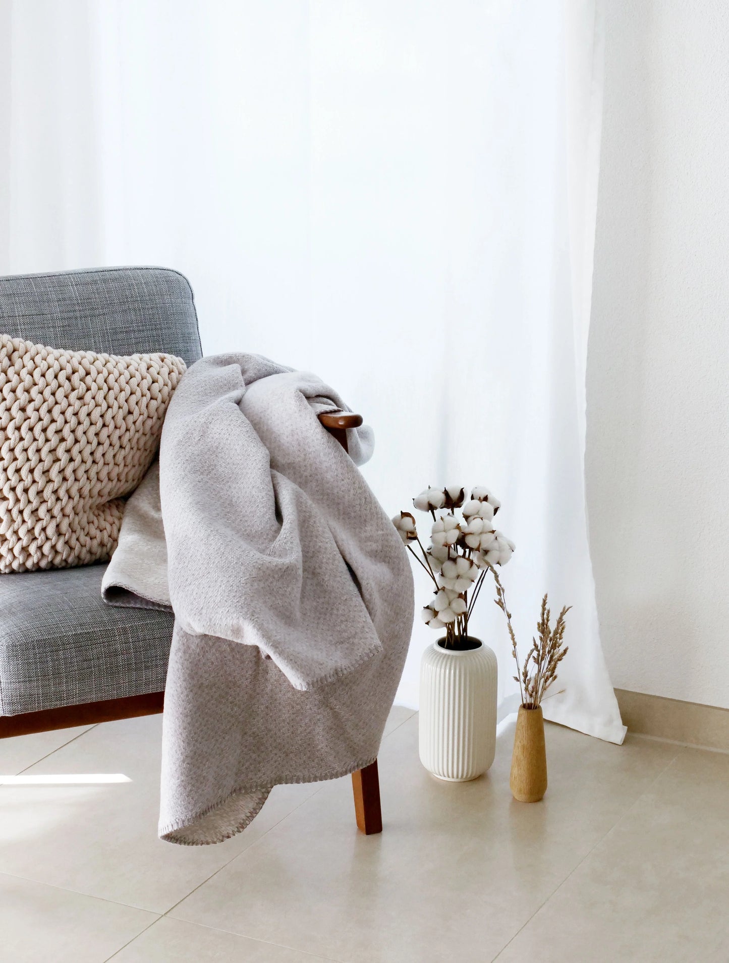 Kuscheldecke >Emma< aus Bio-Baumwolle von Riema - versch. Farben