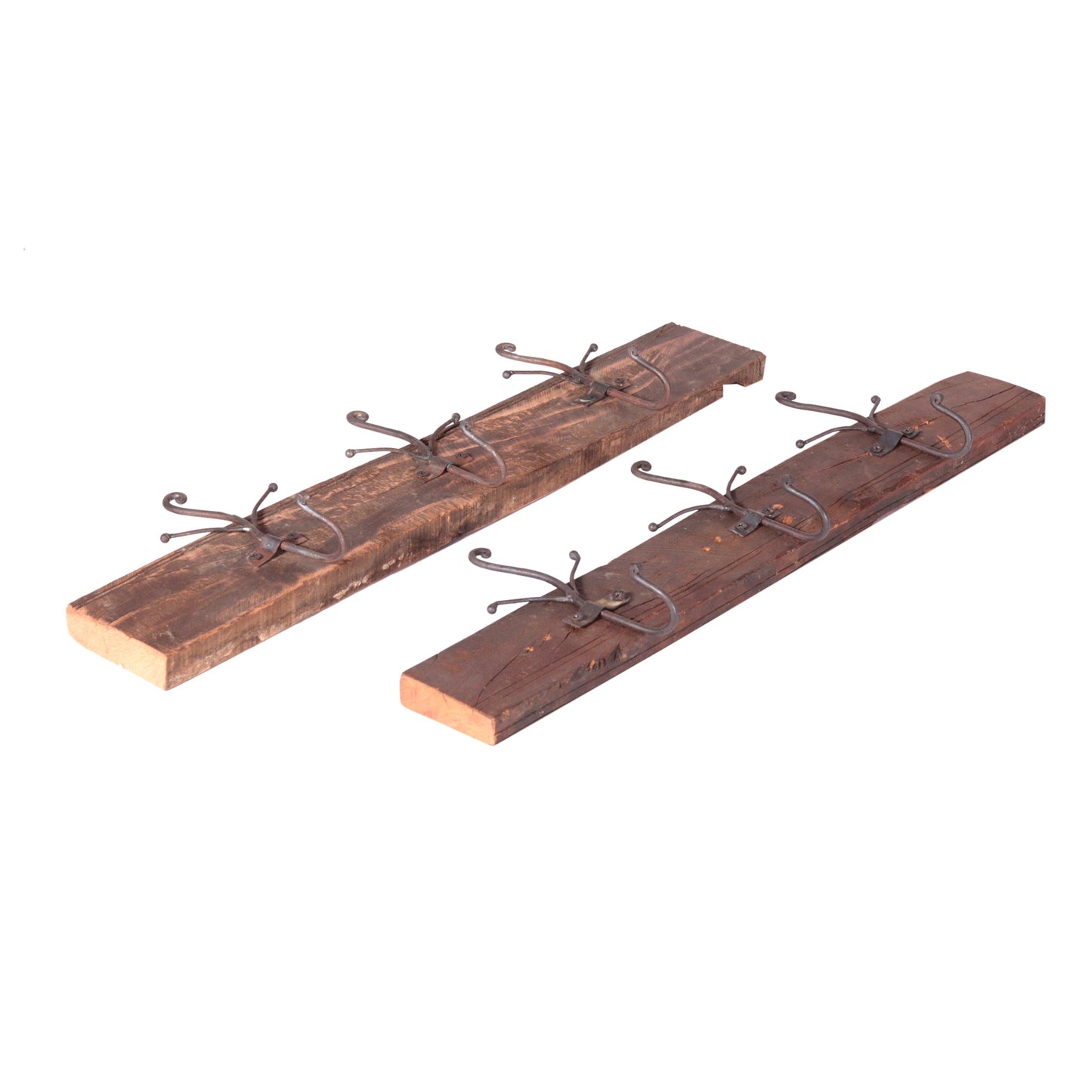 Garderobe aus Altholz mit 3 Haken - Unikate