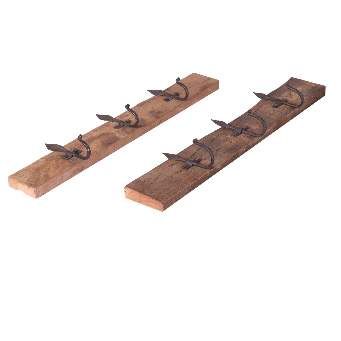 Garderobe aus Altholz mit 3 Haken - Unikate