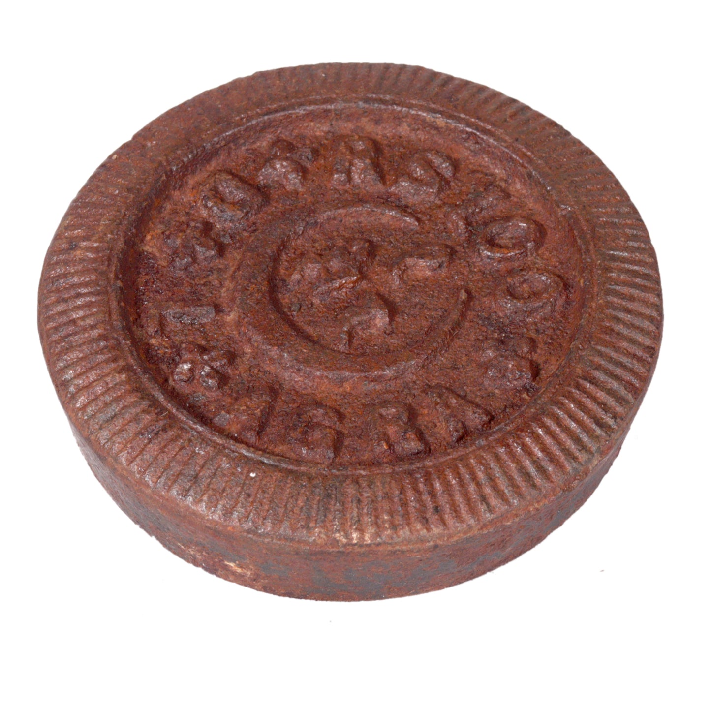 Vintage Eisengewicht Gusseisen aus Indien als Untersetzer - Unikate