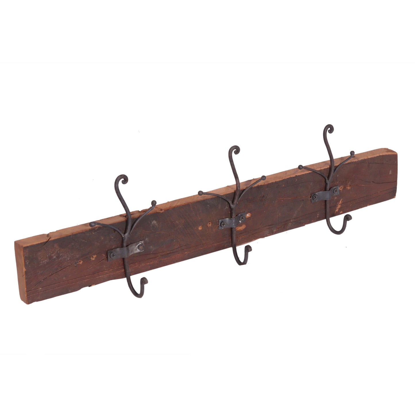 Garderobe aus Altholz mit 3 Haken - Unikate