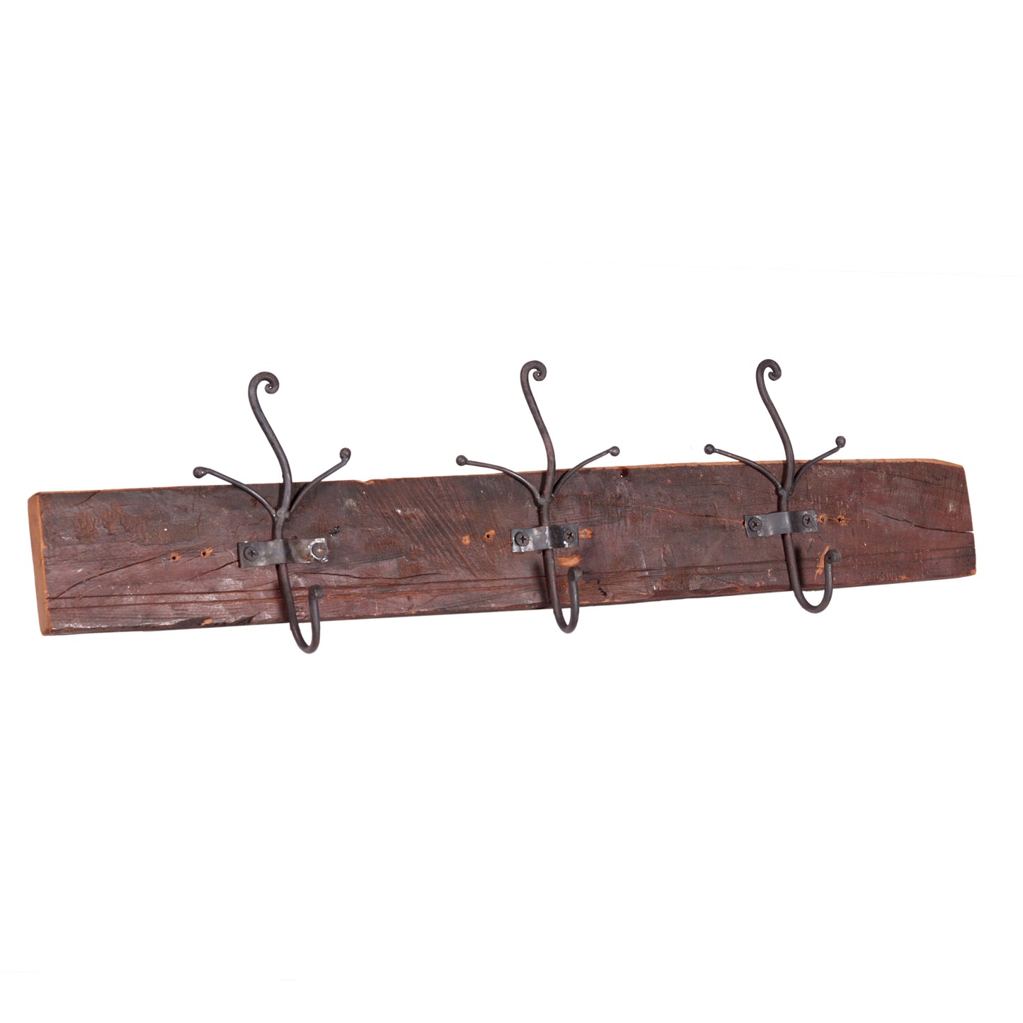 Garderobe aus Altholz mit 3 Haken - Unikate
