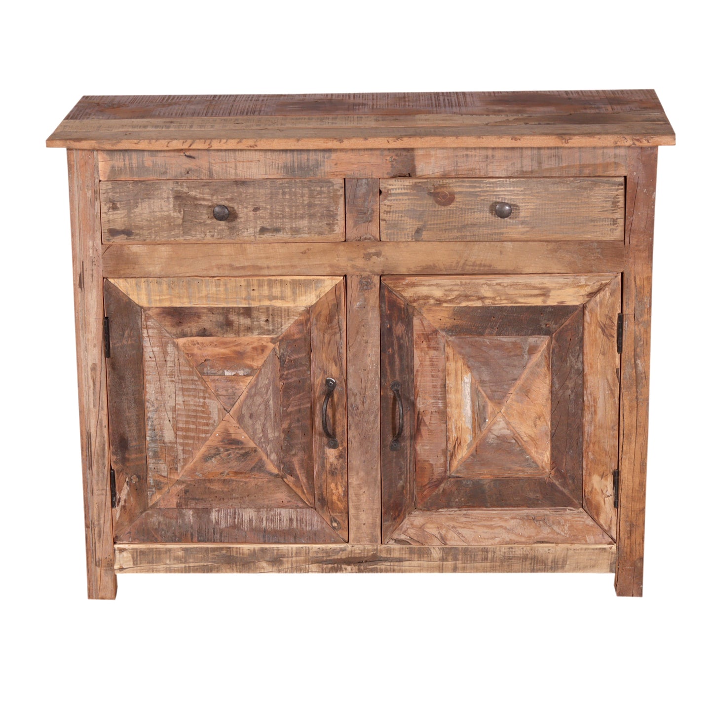 Kommode >Dhana< Altholz mit 2 Türen & 2 Schubladen