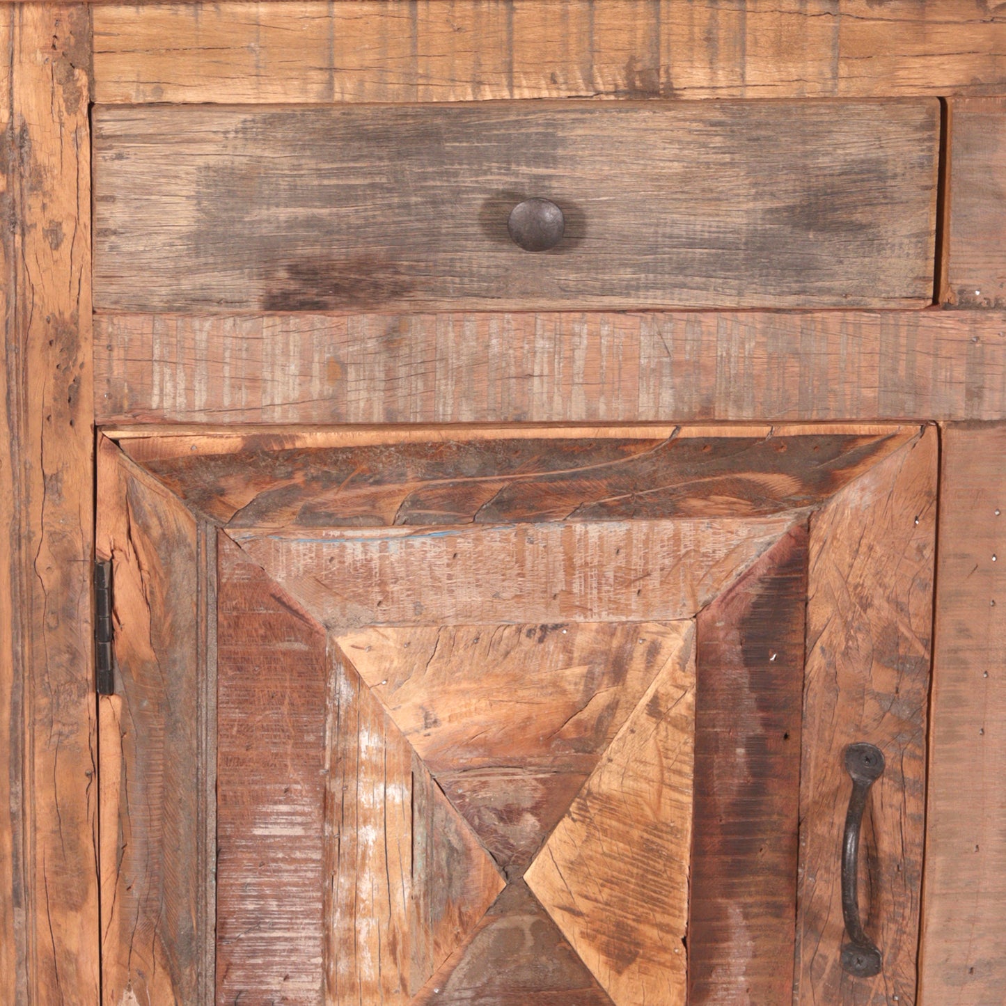 Kommode >Dhana< Altholz mit 2 Türen & 2 Schubladen