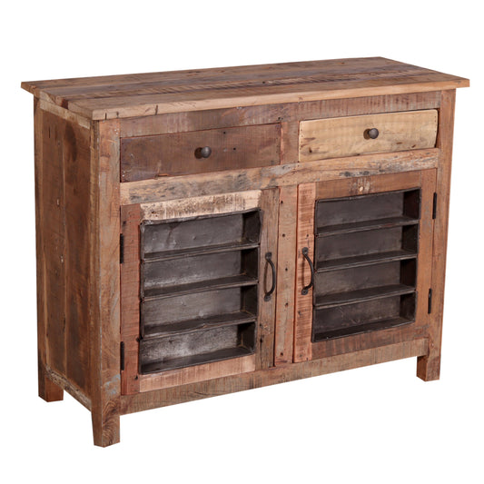 Kommode Bakery aus Recycle Holz - 2 Türen & 2 Schubladen