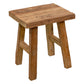 Hocker Beistelltisch aus Recycle Teakholz Rustikal 40cm