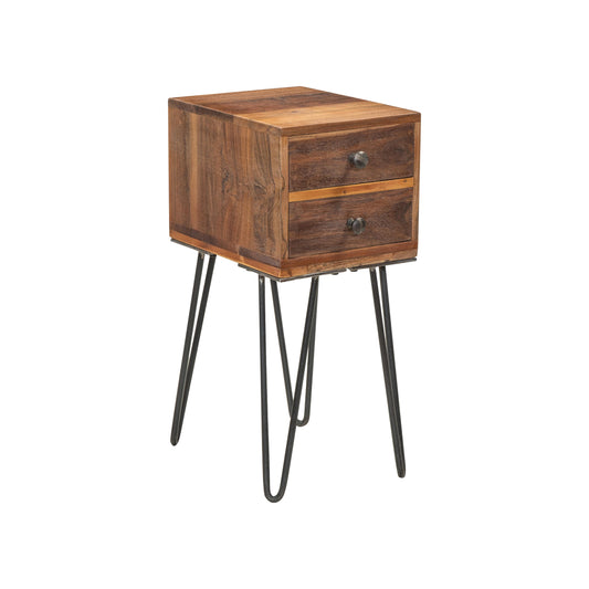 Konsole aus Altholz mit 2 Schubladen