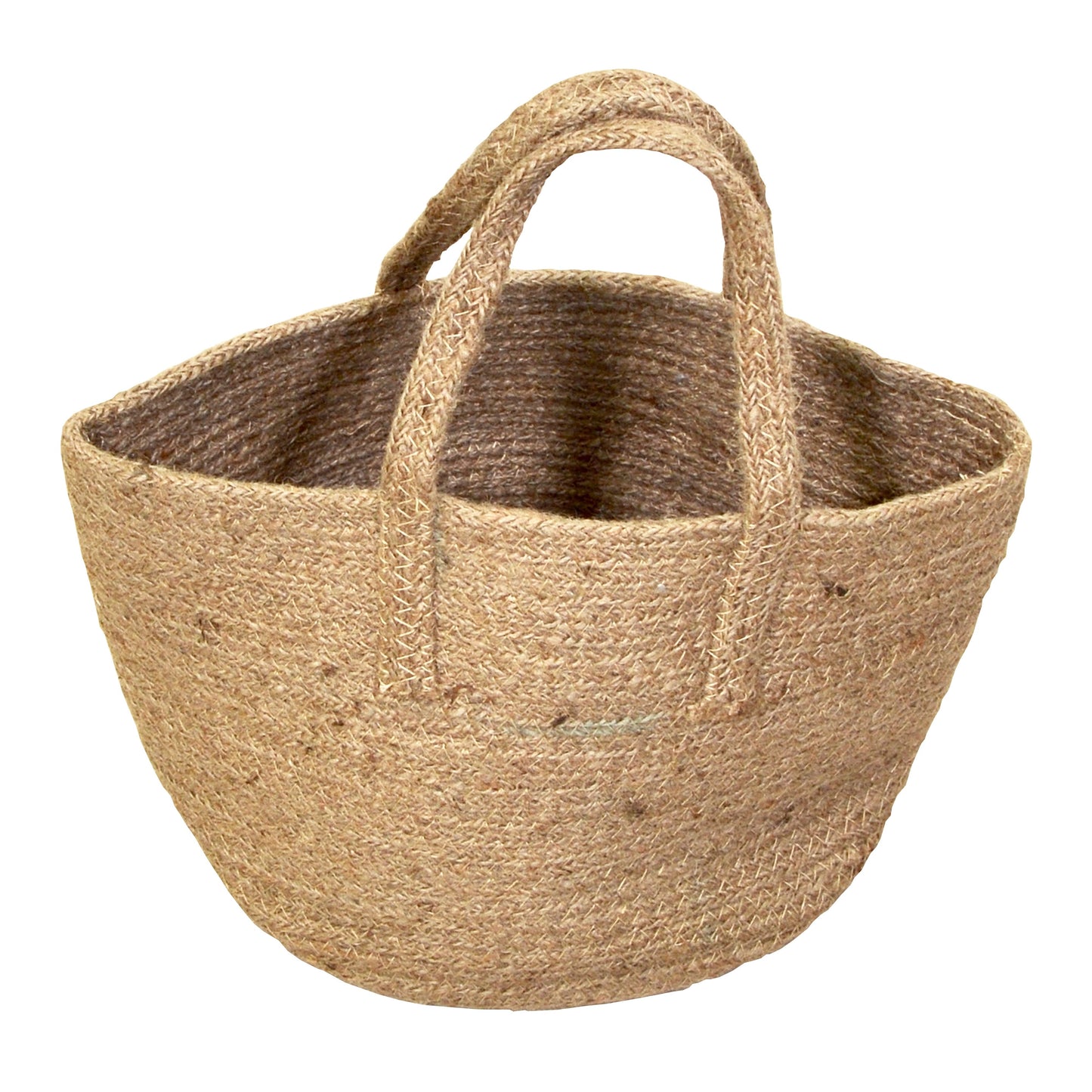 Korb Strandtasche Picknick Aufbewahrung Jute rund mit Henkel Griff - 3 Größen