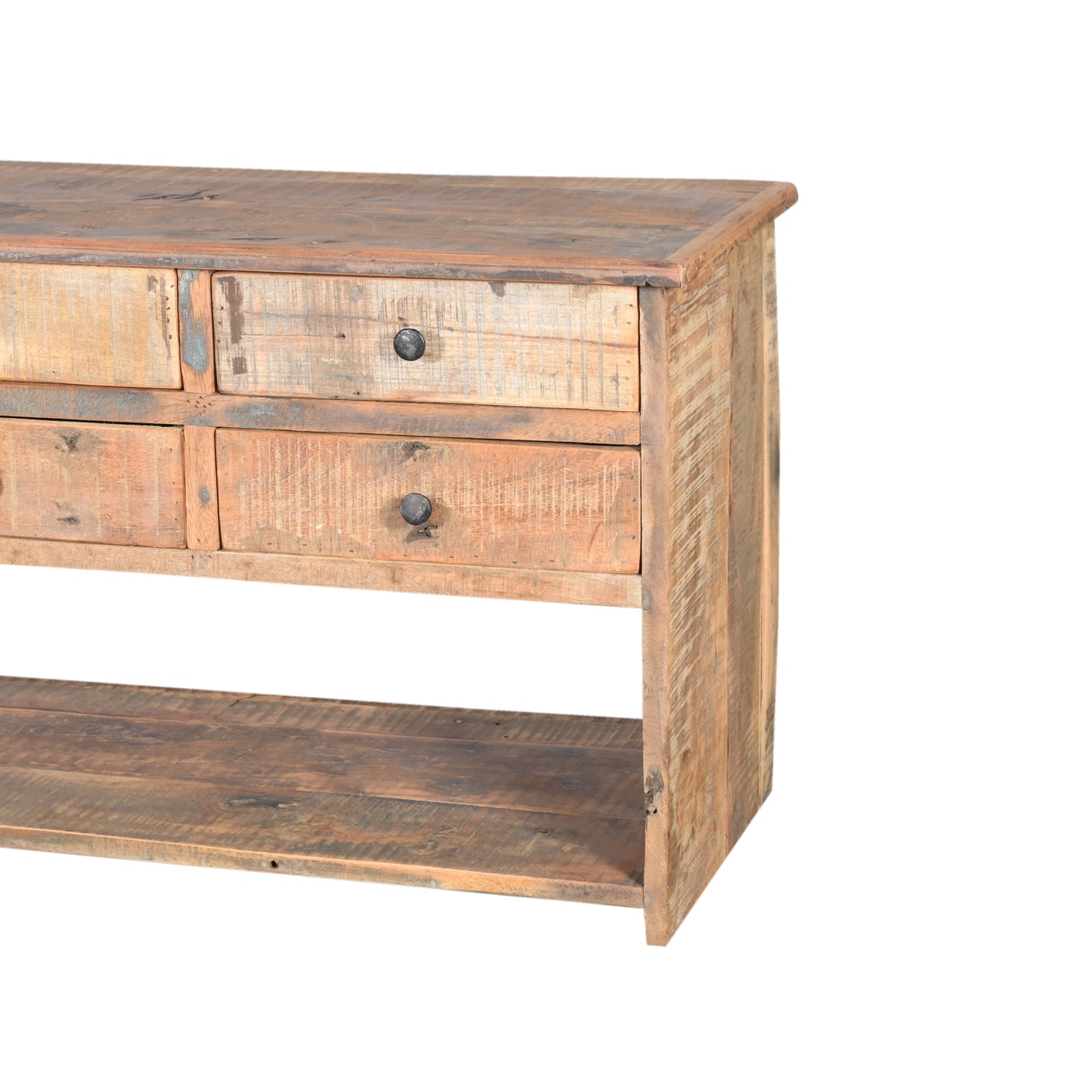 Sideboard aus Altholz mit 6 Schubladen