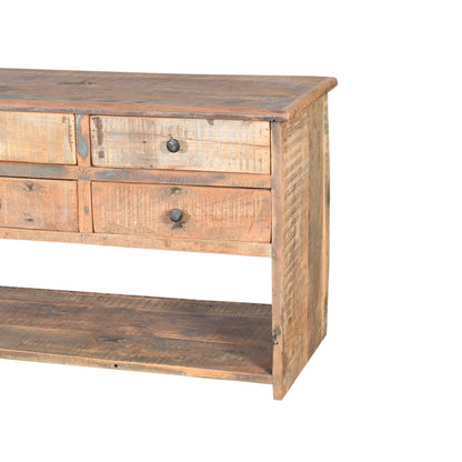 Sideboard aus Altholz mit 6 Schubladen