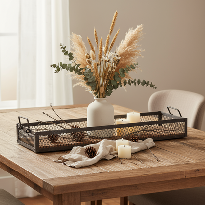 Rustikales Tablett mit Griffen - 2 Größen