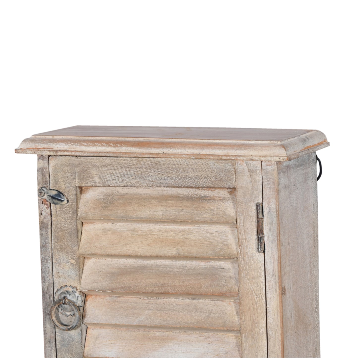 Schlüsselkasten aus Altholz Schlüsselschrank Vintage mit Lamellentür