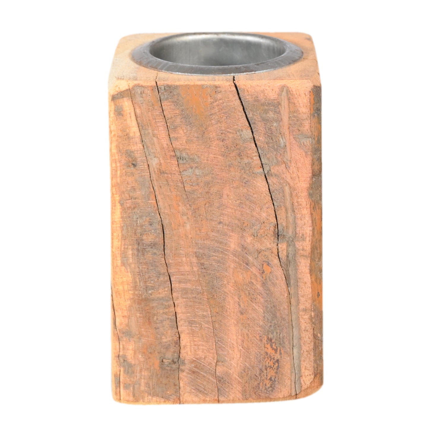 Kerzenständer aus Altholz Unikat für Teelichter