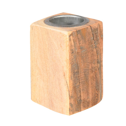 Kerzenständer aus Altholz Unikat für Teelichter