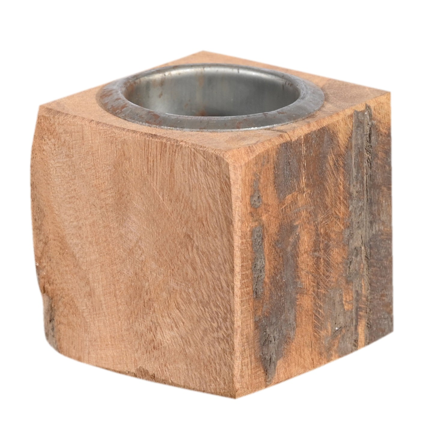 Kerzenständer aus Altholz Unikat für Teelichter