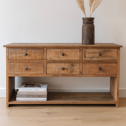 Sideboard aus Altholz mit 6 Schubladen