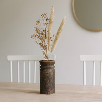 Vase Deko Upcycling aus Holz