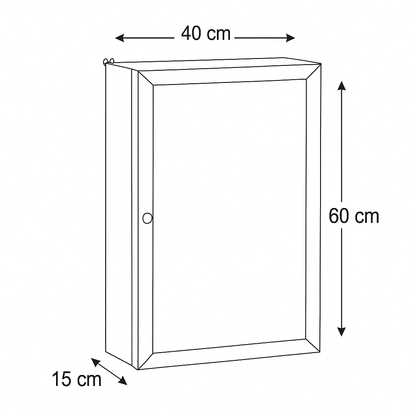Wandschrank Spiegelschrank aus Altholz