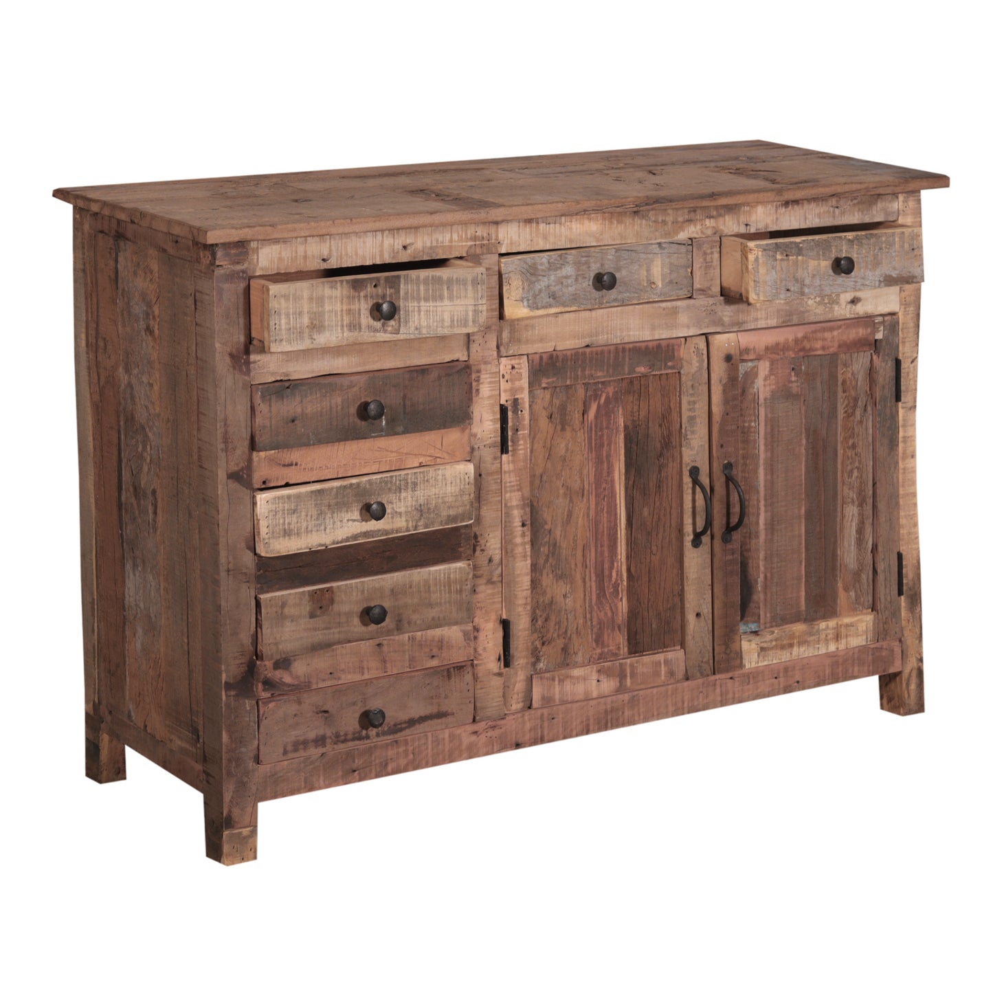 Sideboard >Malda< Kommode Altholz - 130cm Breite
